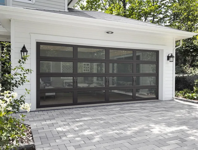 North Olmsted Garage Door Repair design specialist presenting custom garage door options to North Olmsted homeowner