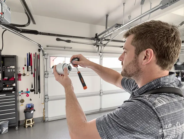 Garage door opener repair service by North Olmsted Garage Door Repair in North Olmsted