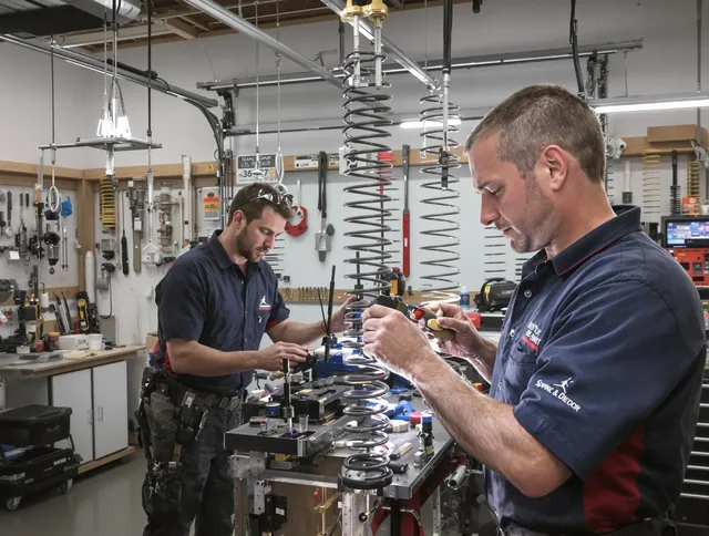 Garage door spring repair service by North Olmsted Garage Door Repair in North Olmsted